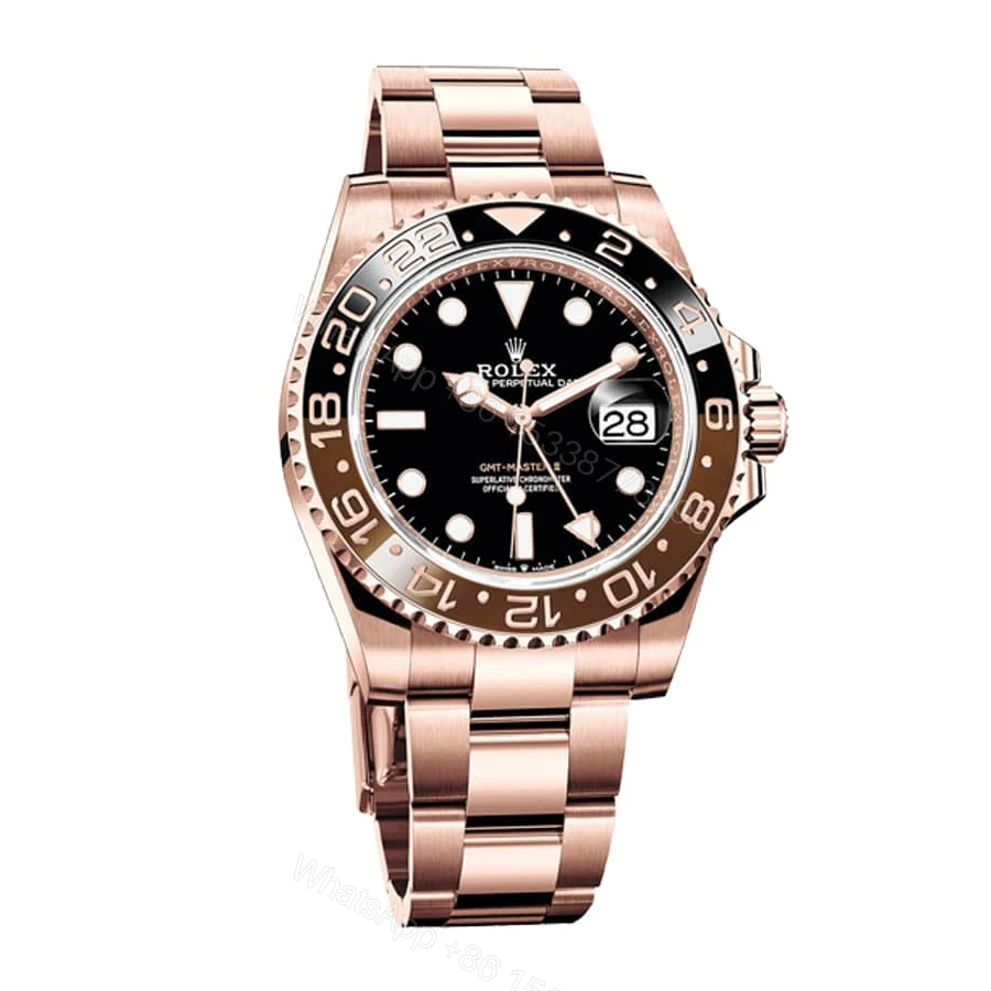 View 2 of Rolex GMT-Master II 126715CHNR-0001 Super Clone : Everose Gold Root Beer 40mm Oyster