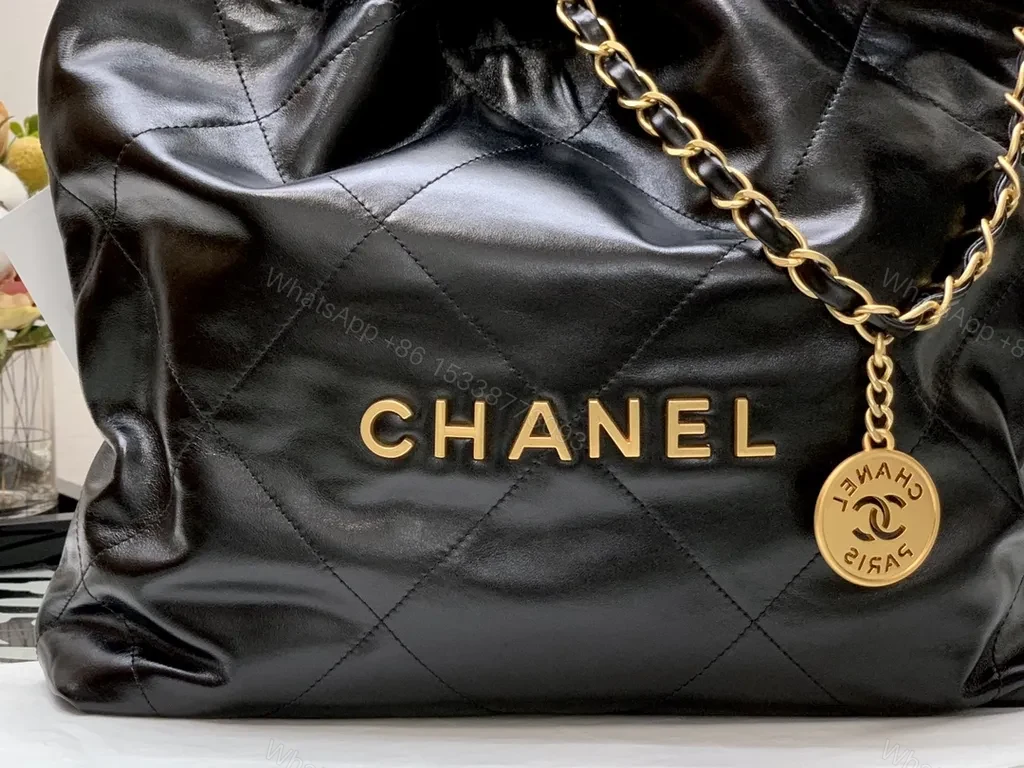 View 5 of Chanel-Inspired Quilted Leather Tote - Luxury Everyday Carry