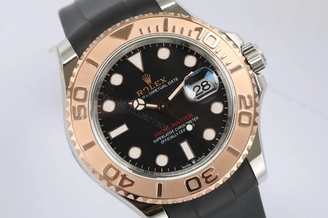 View 4 of BT Factory Clean Factory Rolex Yacht-Master 40 Black Rose Gold