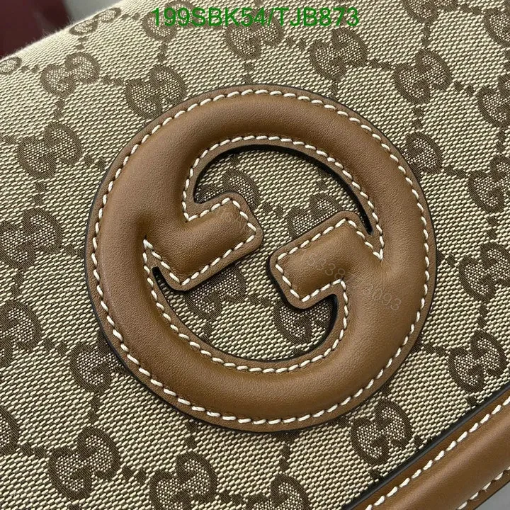 View 6 of Gucci Small Top Handle Bag in Beige and Dark Brown – GG Canvas & Leather (Model 819957)