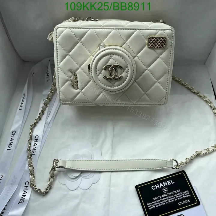 View 4 of Chanel Genuine Leather Crossbody Black Camera Bag BB4829
