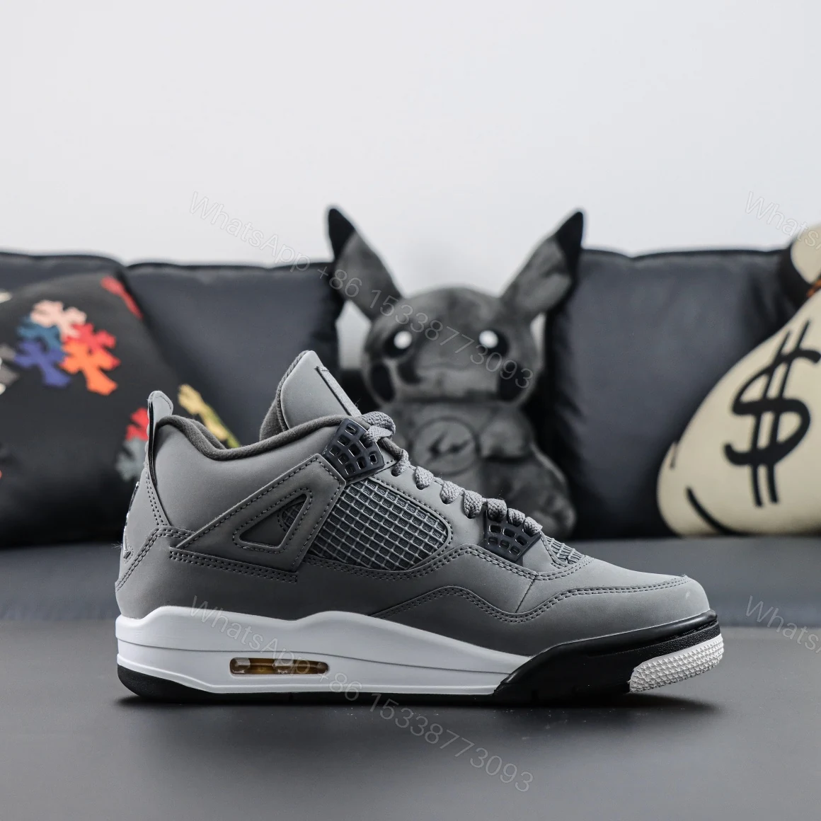 View 2 of Air Jordan 4 “Cool Grey” Reps