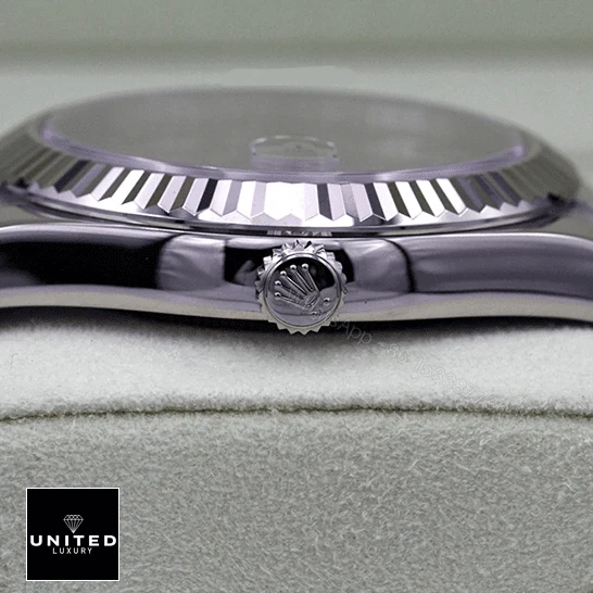 View 11 of Rolex Day-Date 218239-0041 V6 White Roman Dial Replica