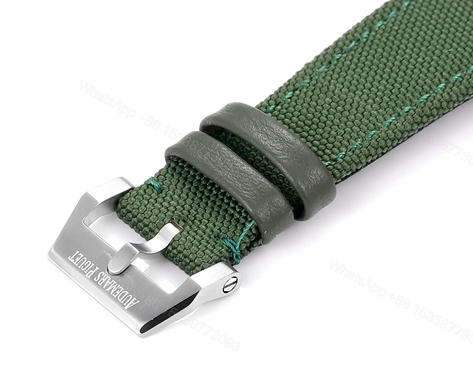 View 4 of Audemars Piguet CODE 11.59 Green Dial Stainless Steel Watch with Fabric Strap