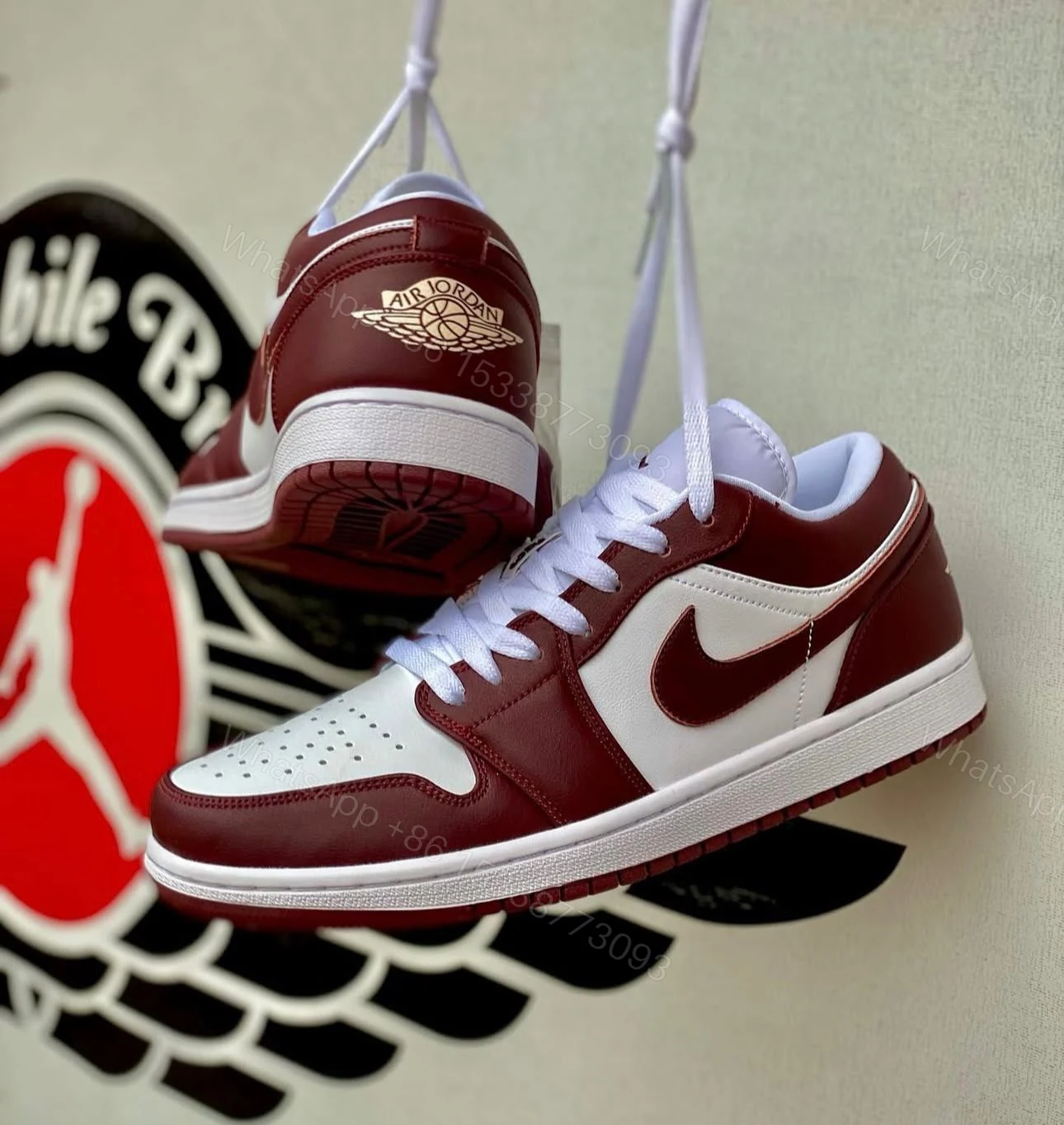 View 2 of FIRST COPY NIKE AIR JORDAN 1 LOW TEAM RED FOR MEN