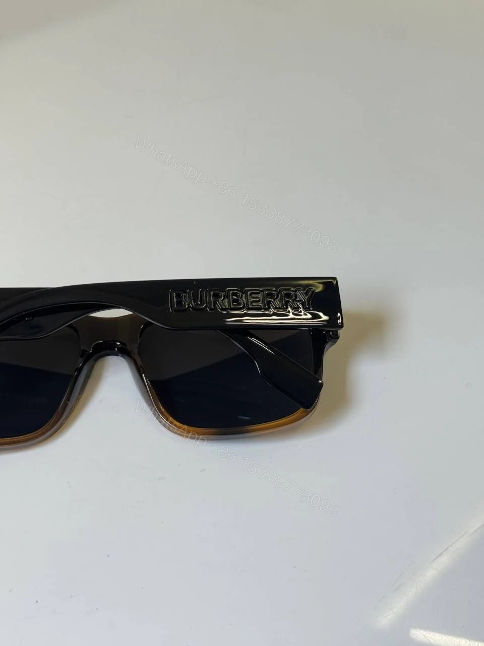 View 2 of First Copy Burberry 69019 Black Brown Tone Luxury Designer Sunglasses