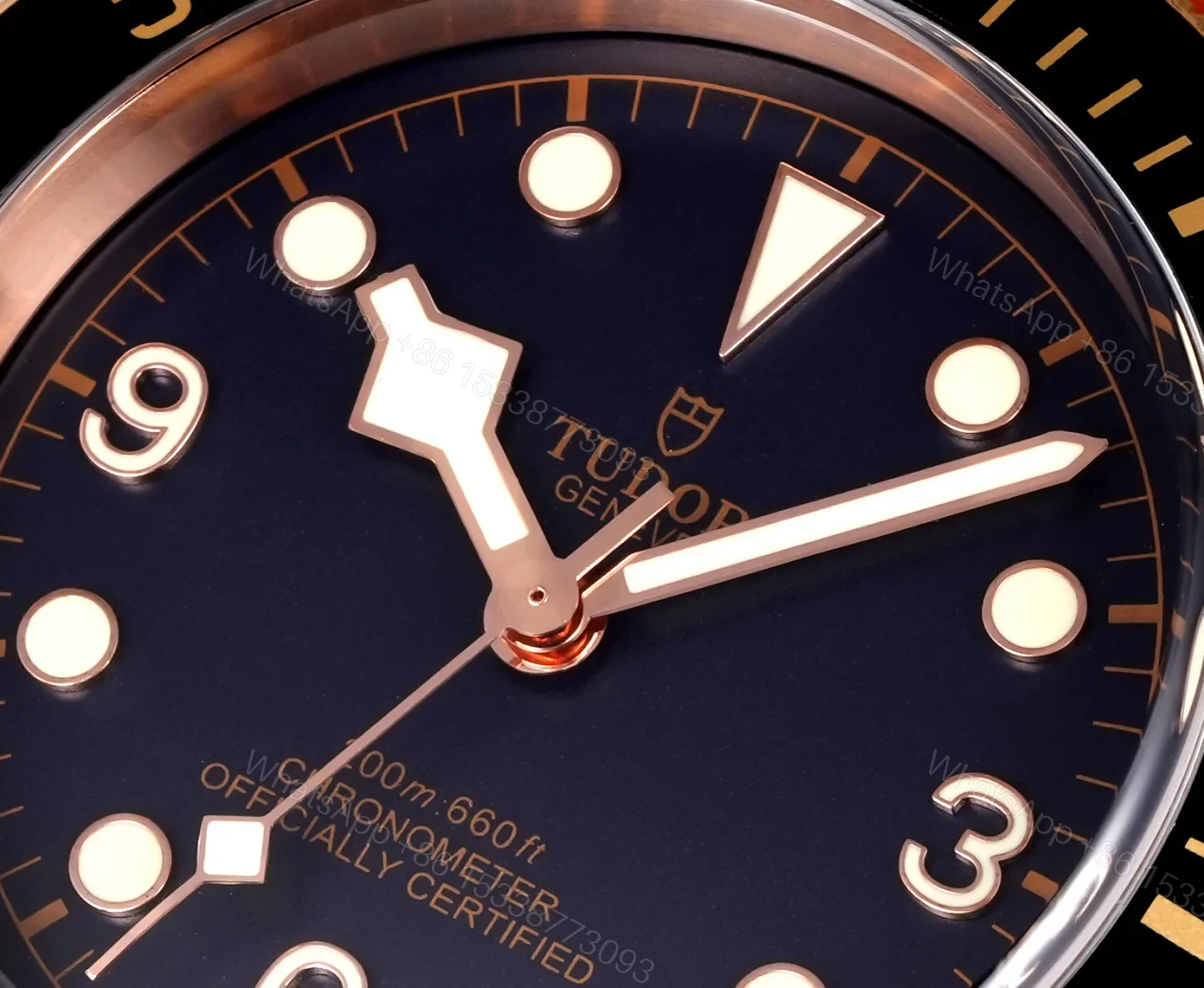 View 5 of Tudor Black Bay Bronze Replica 43MM Premium Vintage Tan Leather Strap Edition RG-TUDOR-BB-BRONZE-TAN-LTH-43
