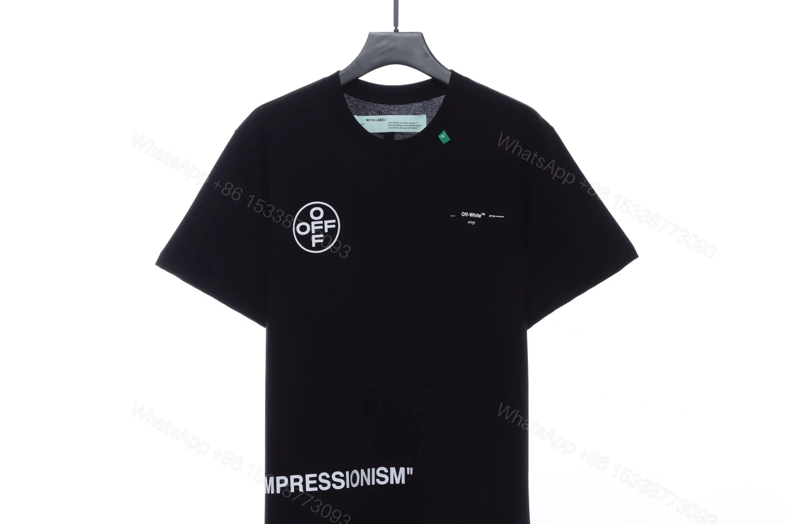 View 5 of Off-White Graffiti Pink Arrow Black T-Shirt