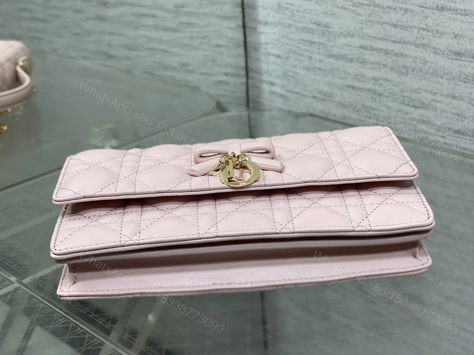 View 5 of Dior My Dior Bag in Pink Cannage lambskin