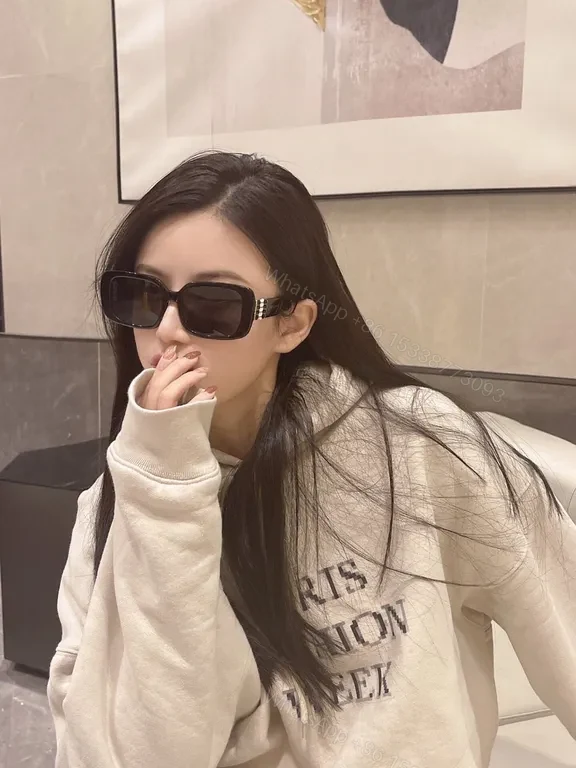 View 6 of Green Luxe BVLGARI Sunglasses: Oversized Green Frame, Signature Shine