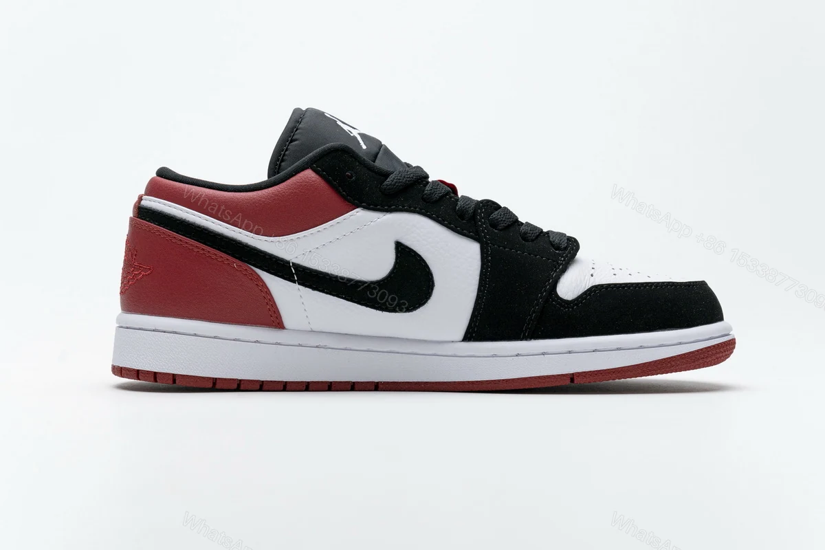 View 2 of Air Jordan 1 Low Black Toe 553558-116