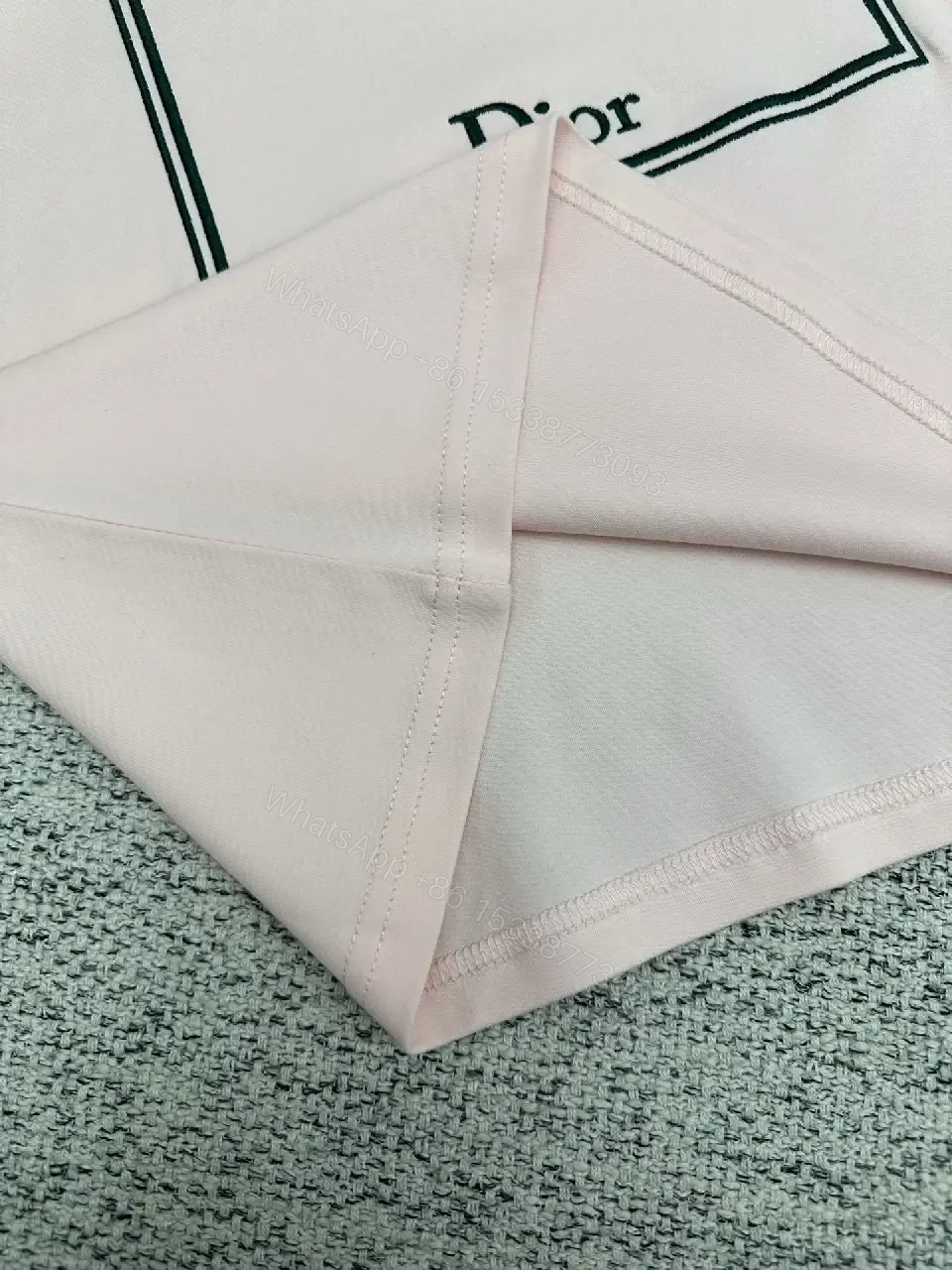 View 8 of Soft Cotton Tee: Minimal Couture Print Tee
