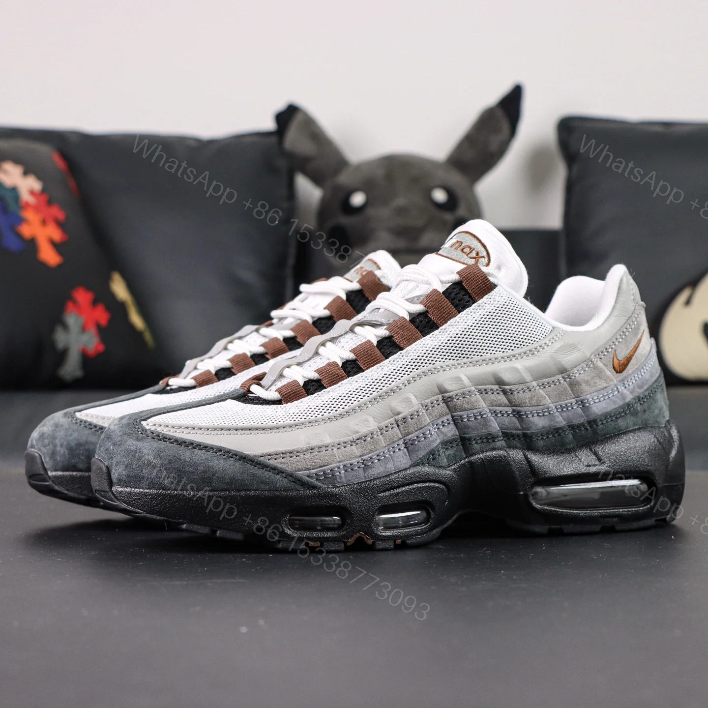 View 9 of Nike Air Max 95 Black Grey
