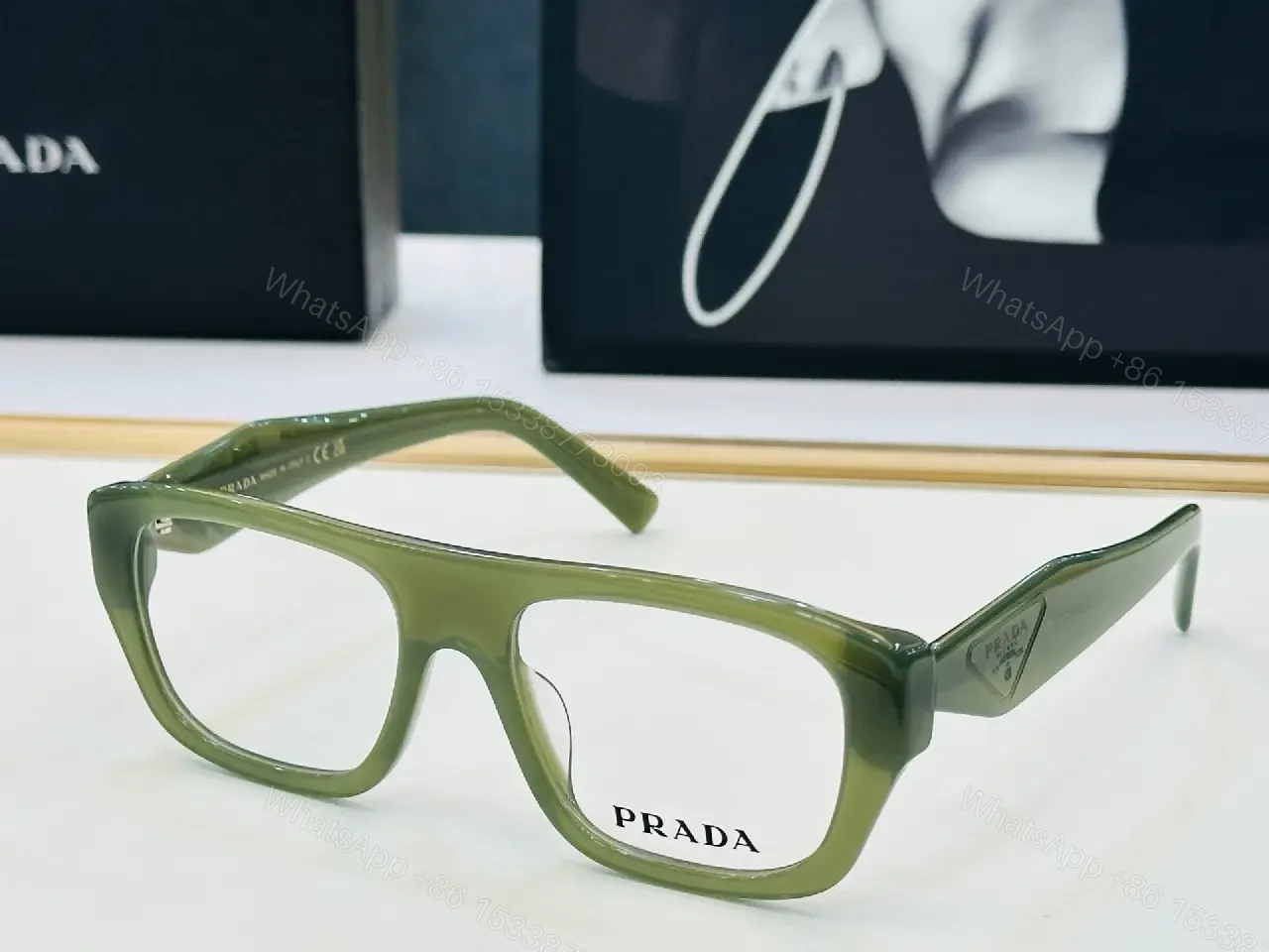View 6 of Bold Black Acetate Glasses: Modern Luxe Eyewear