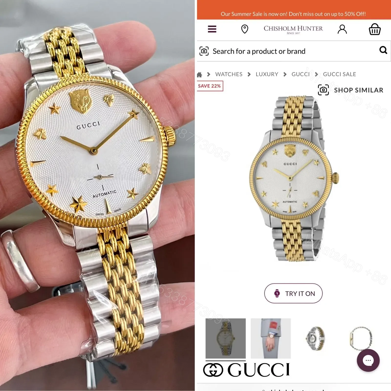 View 4 of Gucci G-Timeless Gold