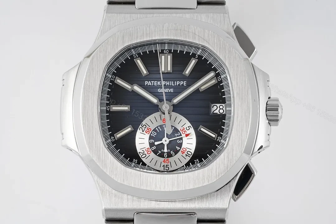 View 2 of Patek Philippe 5980 Silver Chronograph Watch