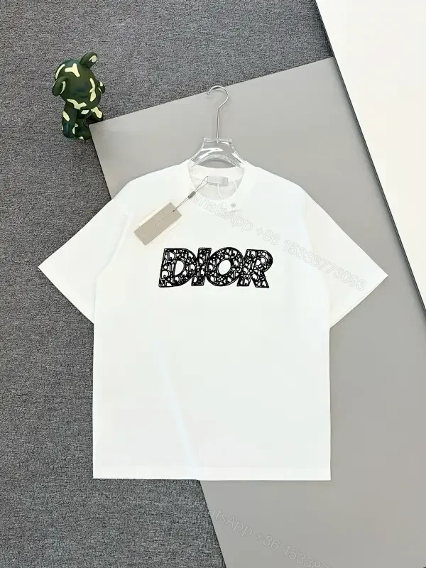 Minimal White Tee with Bold Logo Luxury Graphic Tee — view 1