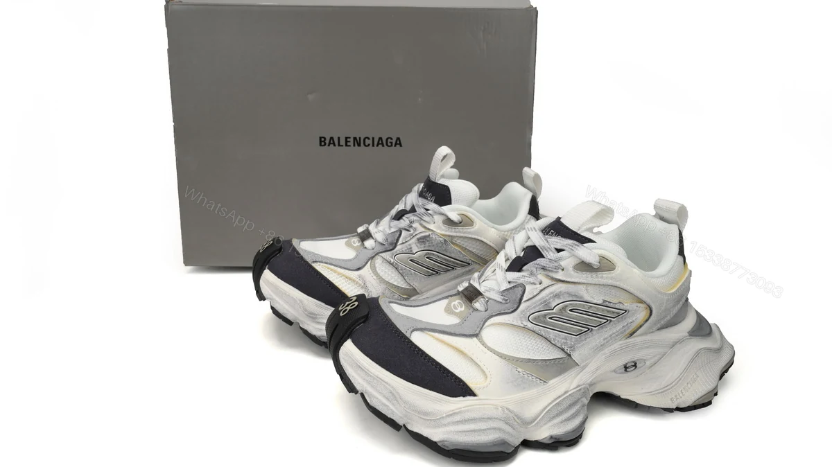 View 2 of Balenciaga CARGO Sneaker White Rice White Gray 785756-W2MV1-9012