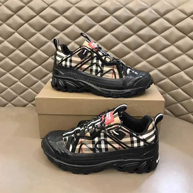 View 7 of BURBERRY VINTAGE CHECK COTTON AUTHUR SNEAKERS – BBR090