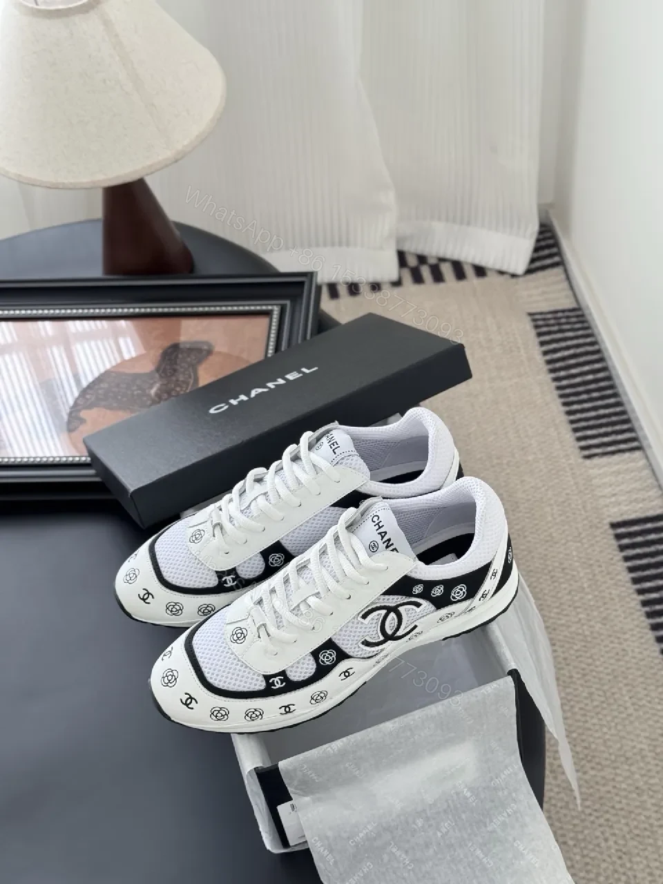 View 2 of Monochrome Luxe Sneakers: Premium Comfort, Couture-Inspired Feeling