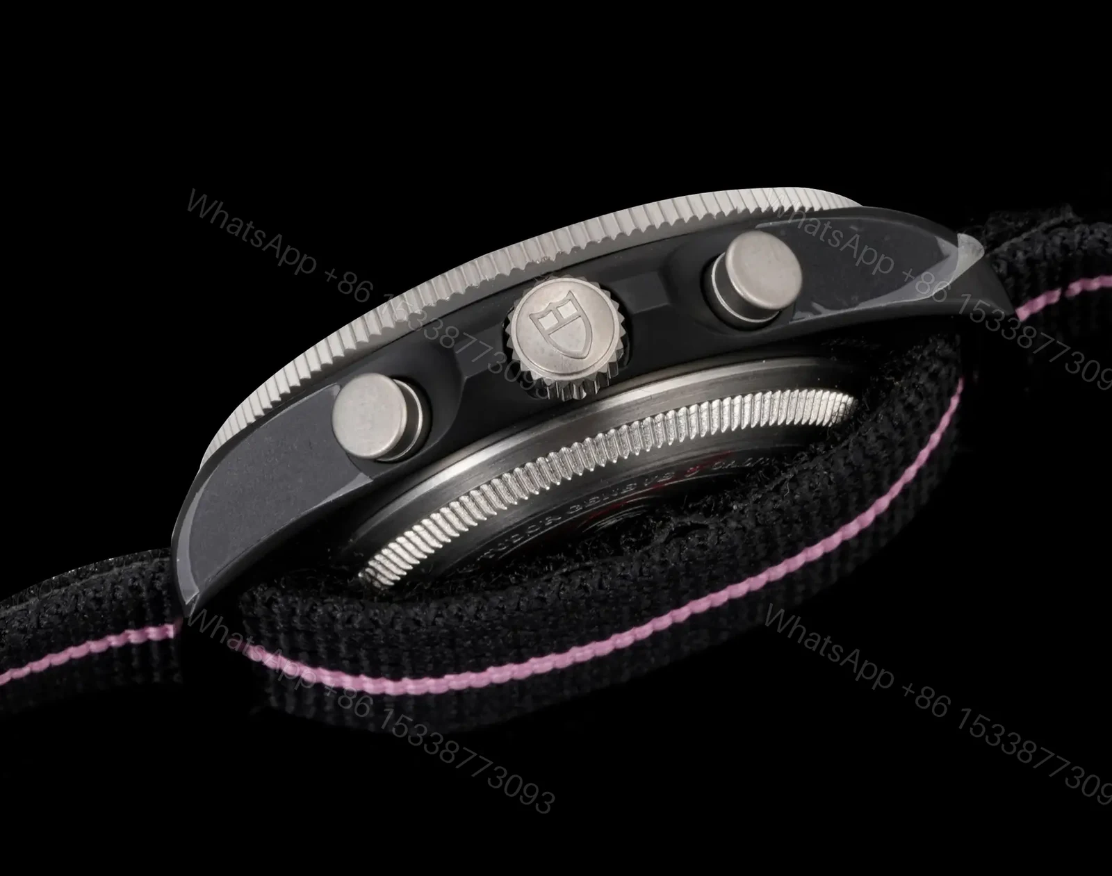 View 5 of Tudor Pink Chronograph Pelagos FXD Black Fabric Strap Ultimate 43MM M25807KN-0001