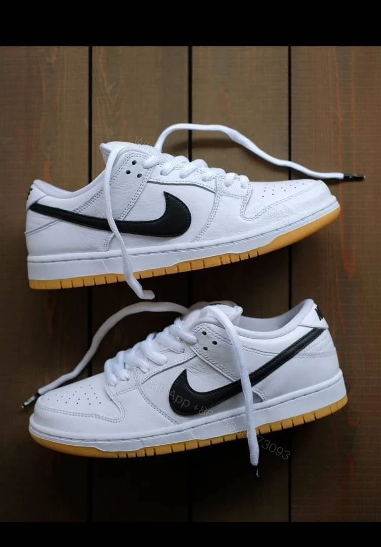 View 4 of FIRST COPY NIKE SB DUNK LOW WHITE GUM SHOES FOR MEN