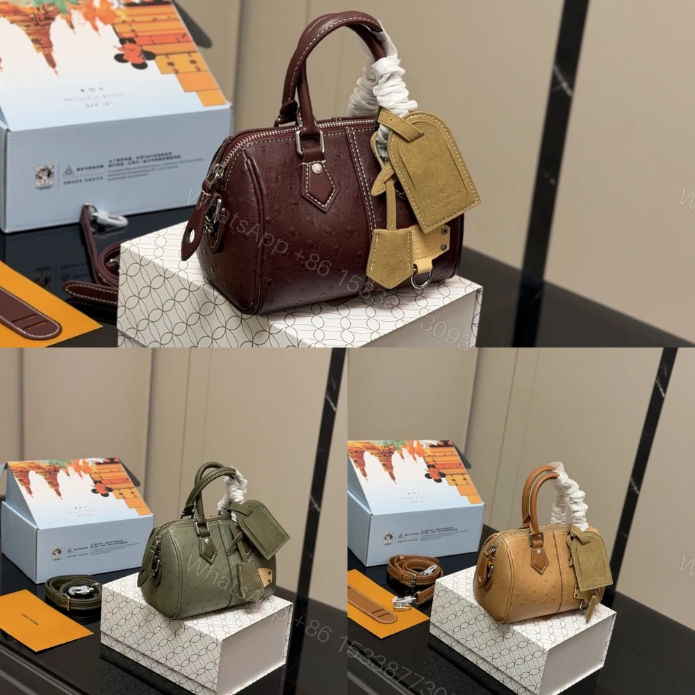 View 3 of Louis Vuitton Speedy 18 Bandoulière Bag Khaki Green 18Cm N89151