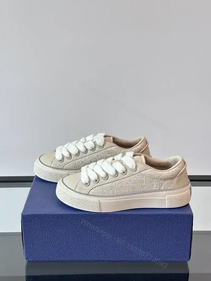 View 6 of DIOR B33 SPIN SNEAKERS BEIGE GRAINED CALFSKIN AND BEIGE GRAVITY OUTLINE LEATHER – CD201