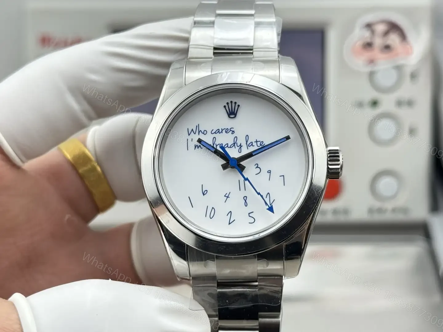 Fake Rolex Milgauss Who Cares Best White Dial Oyster Bracelet 40MM RLX-MIL-126300-WHT40-OYS — view 1