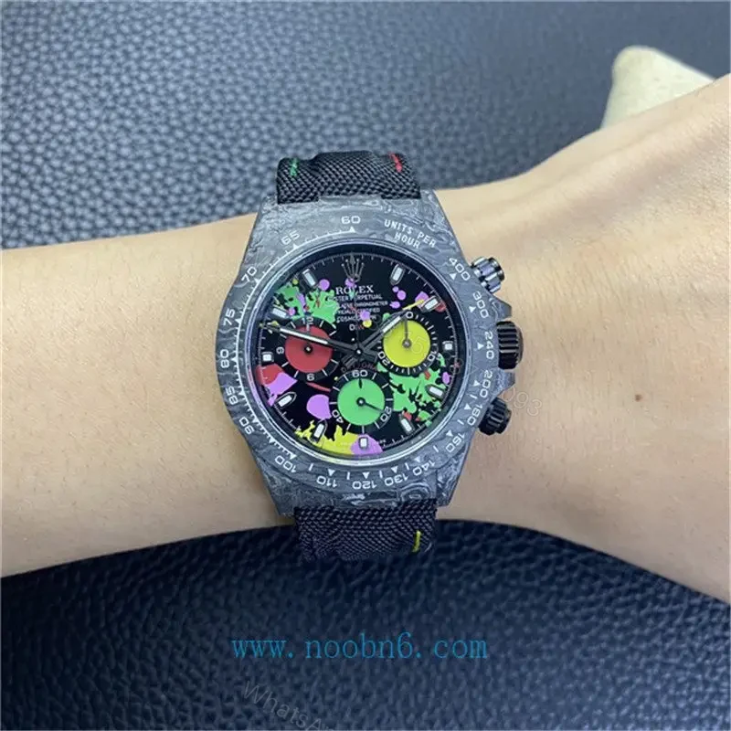 View 2 of Daytona Carbon Fiber Graffiti Watch