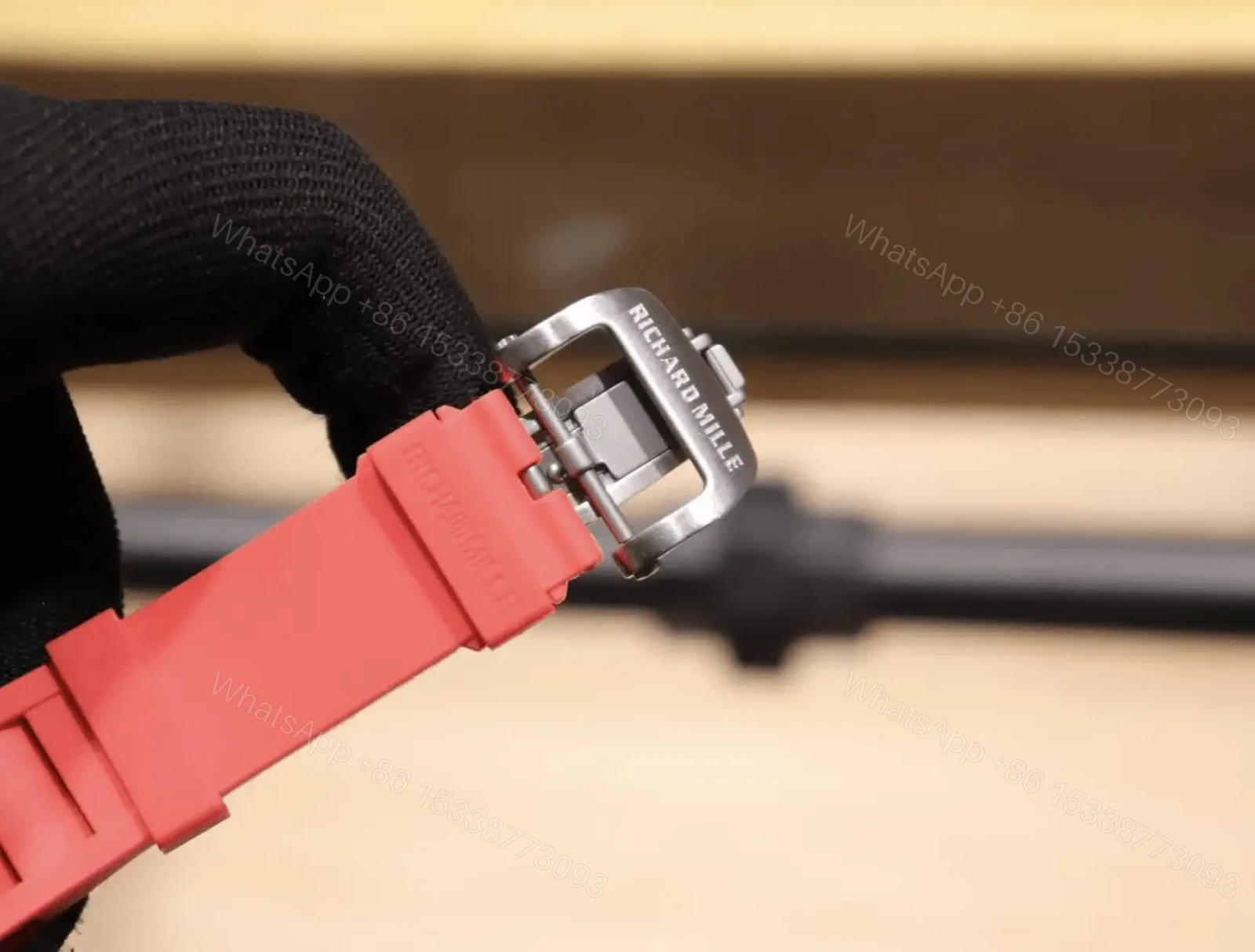 View 10 of Richard Mille Swiss Made Clone Rm 0055 Bubba Watson Red Rubber