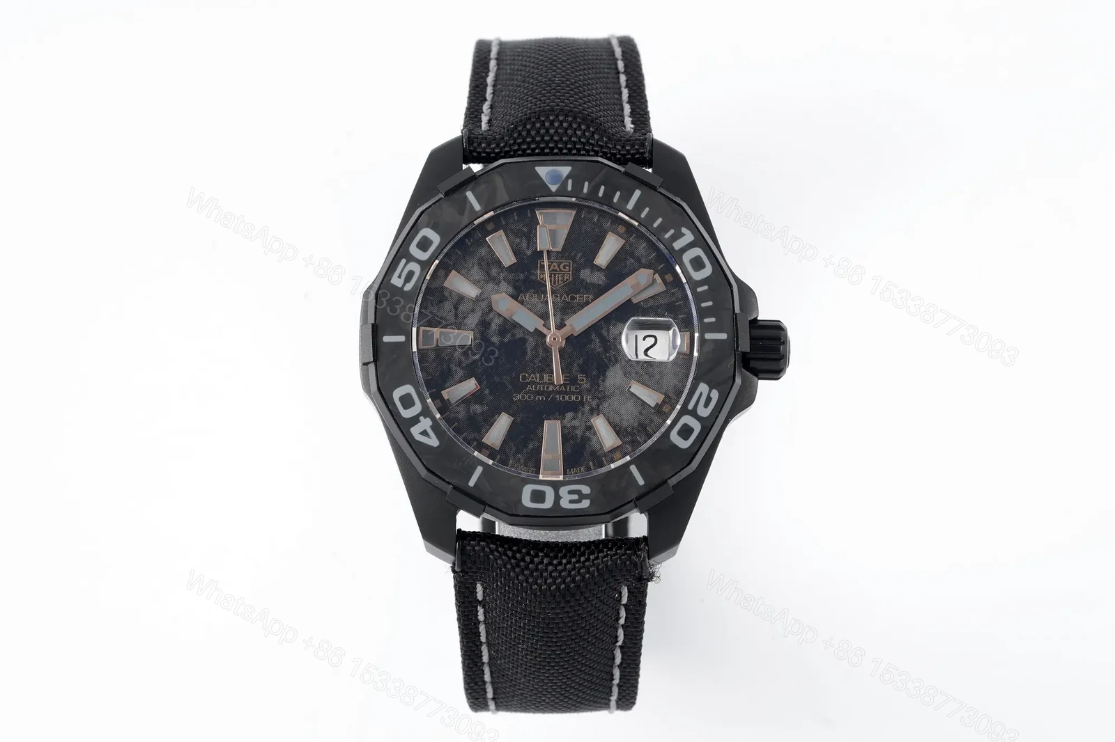 Tag Heuer Super Series Watch – Black Dial, Black Strap, Casual and Formal Style, 100m Water Resistance — view 1