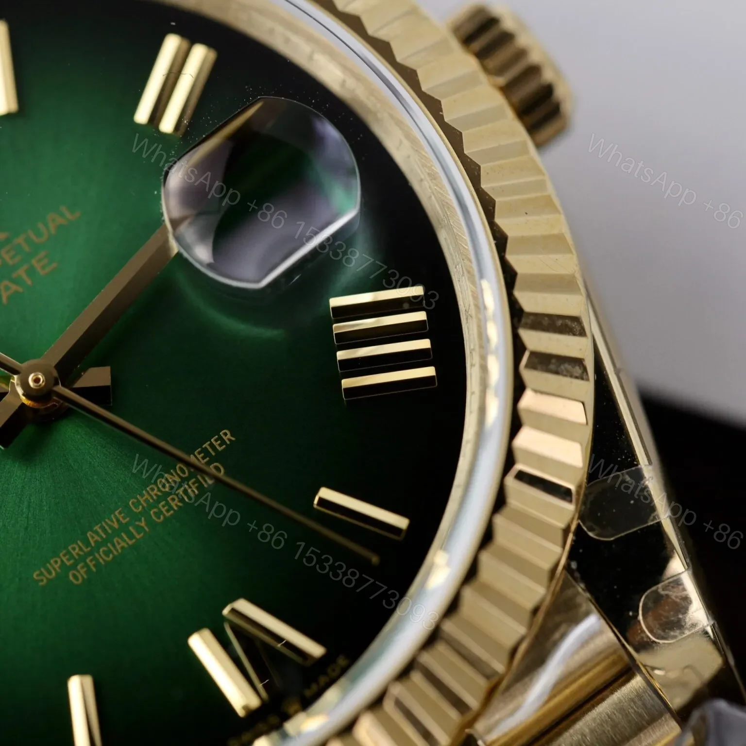 View 6 of Superclone Rolex Day-Date Green Ombré Dial 128238-0118 36 mm