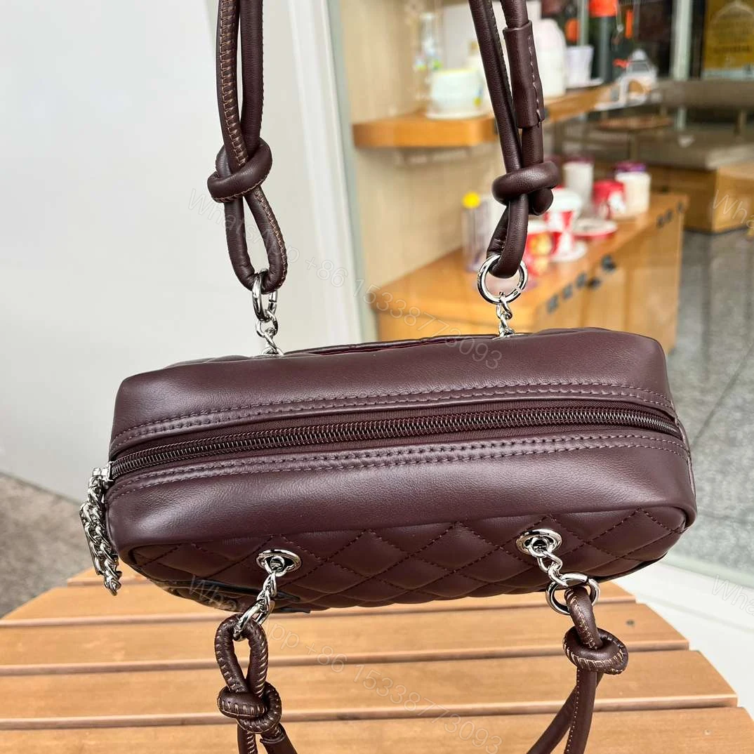 View 8 of Chanel Brown Cambon Ligne Shoulder Bag Dark brown