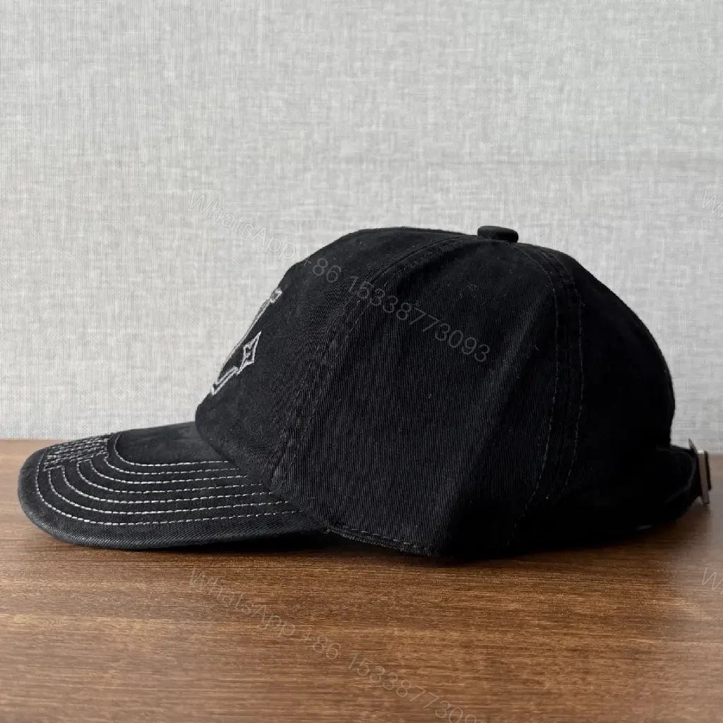 View 2 of Black Cotton Cap, Subtle Luxe, Designer-Inspired Cap