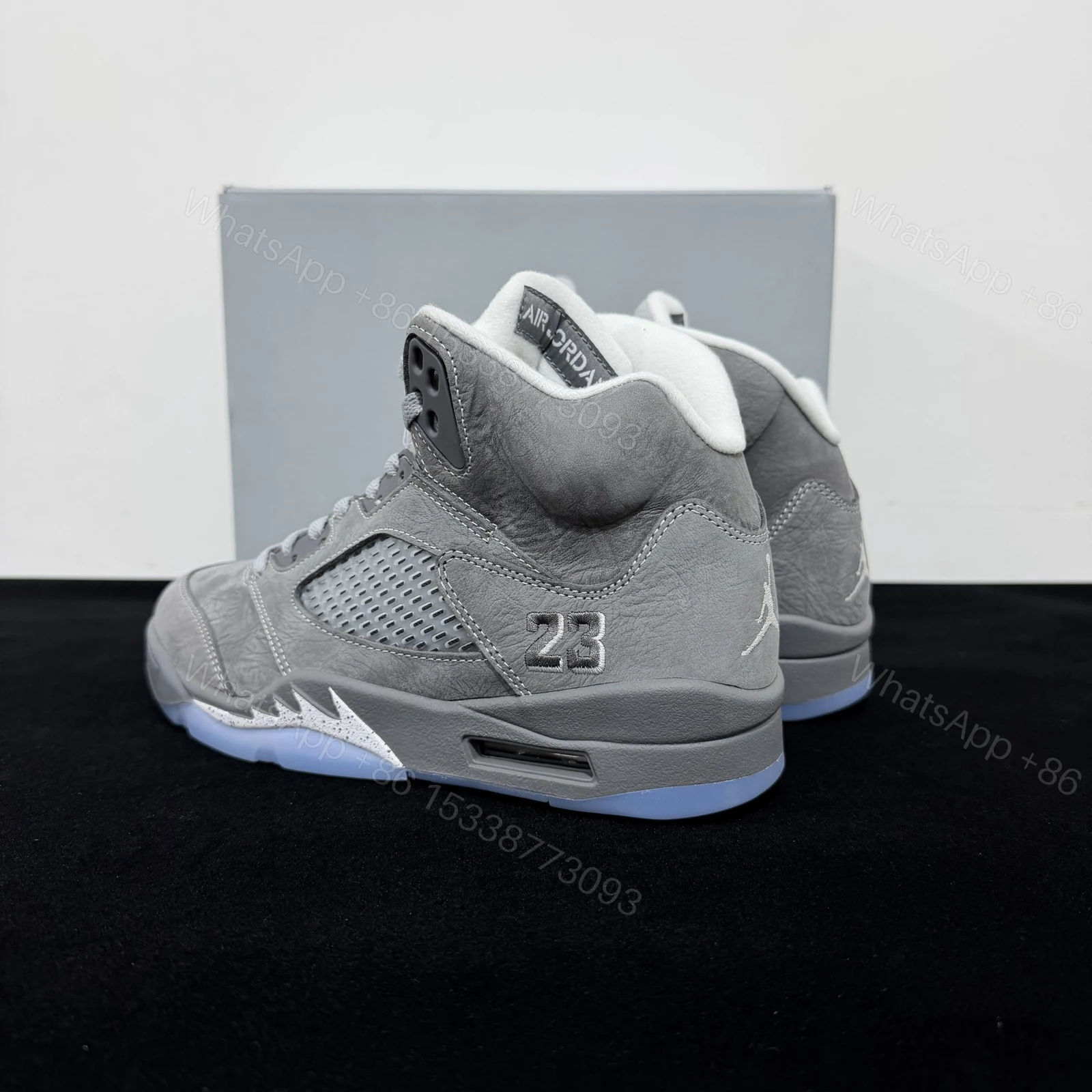 View 5 of Air Jordan 5 Wolf Grey Reps