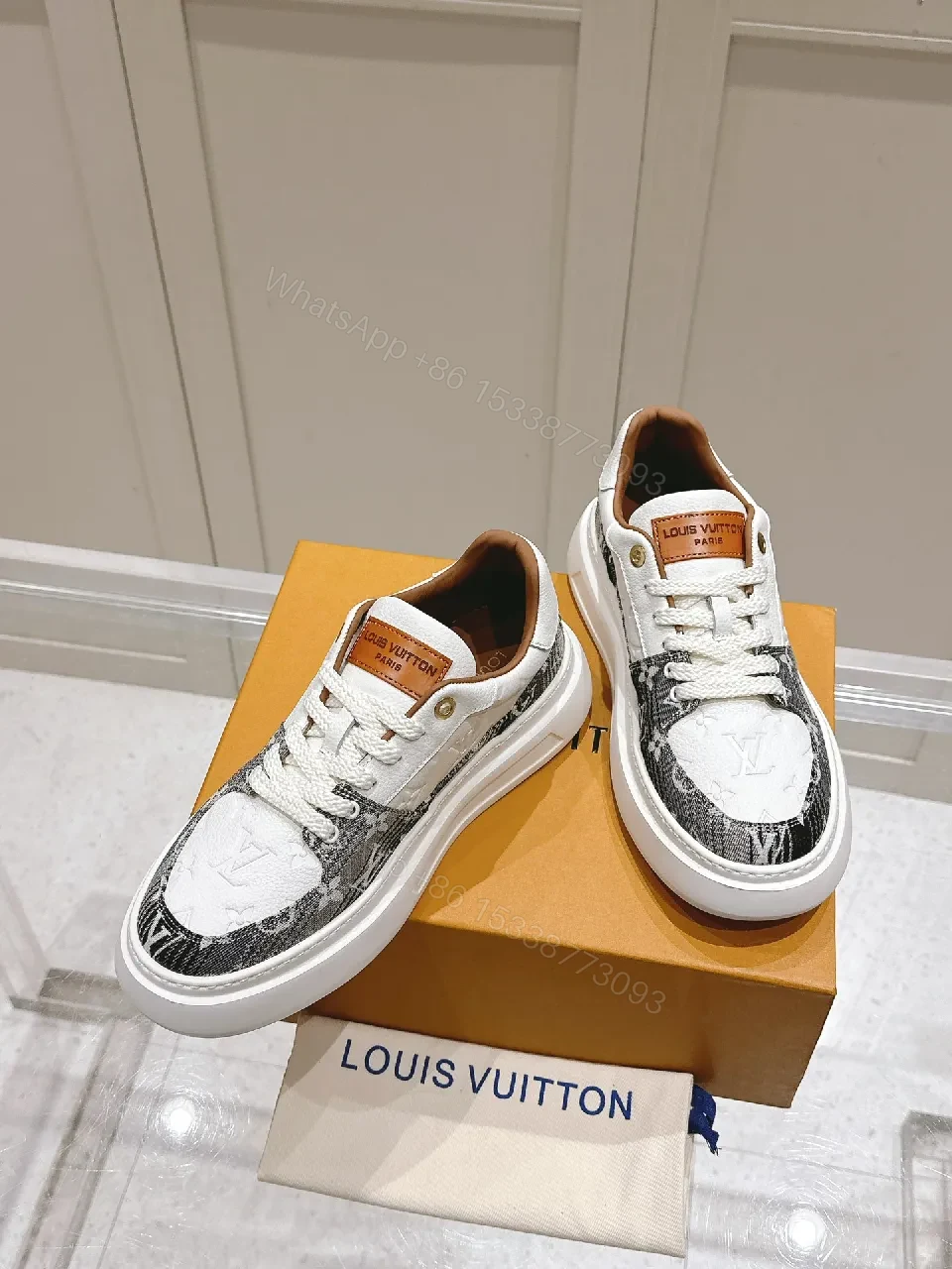 View 5 of Casual Luxe LV-Patterned Sneakers: Modern City Comfort