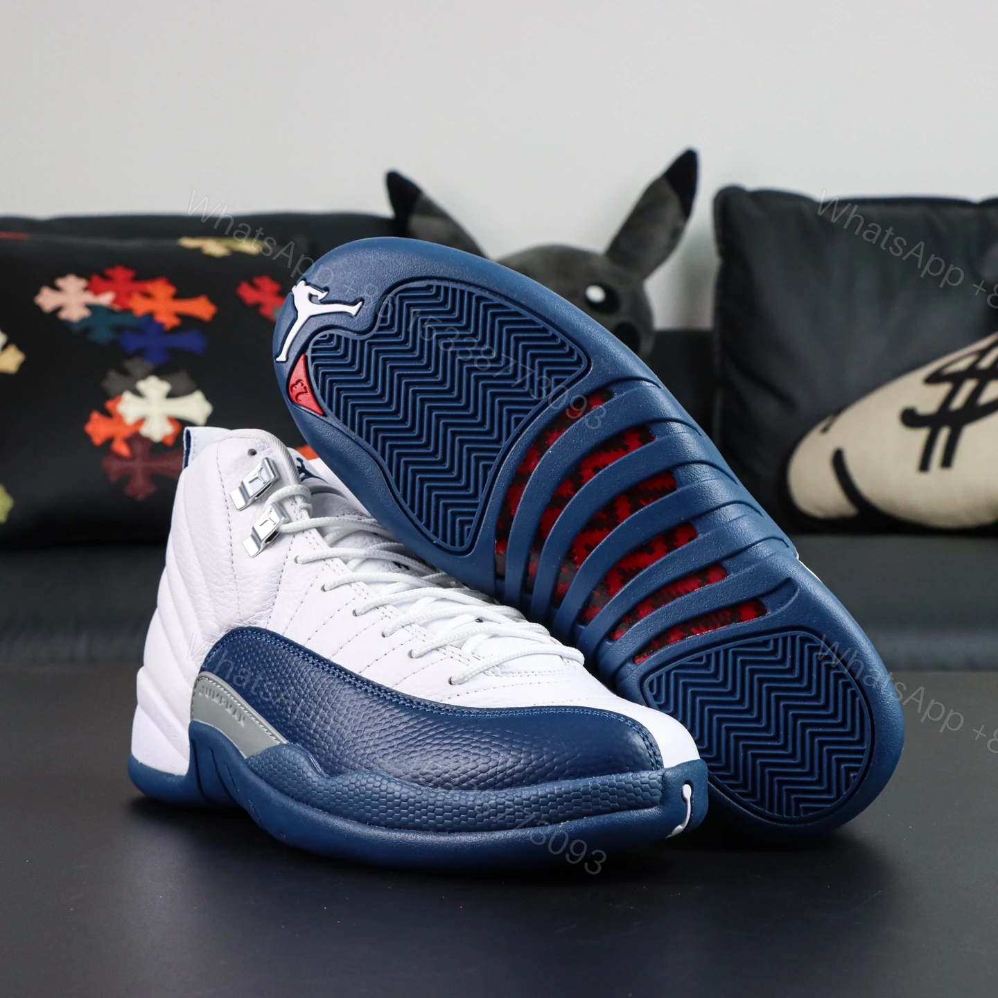 View 3 of Air Jordan 12 “French Blue” Reps
