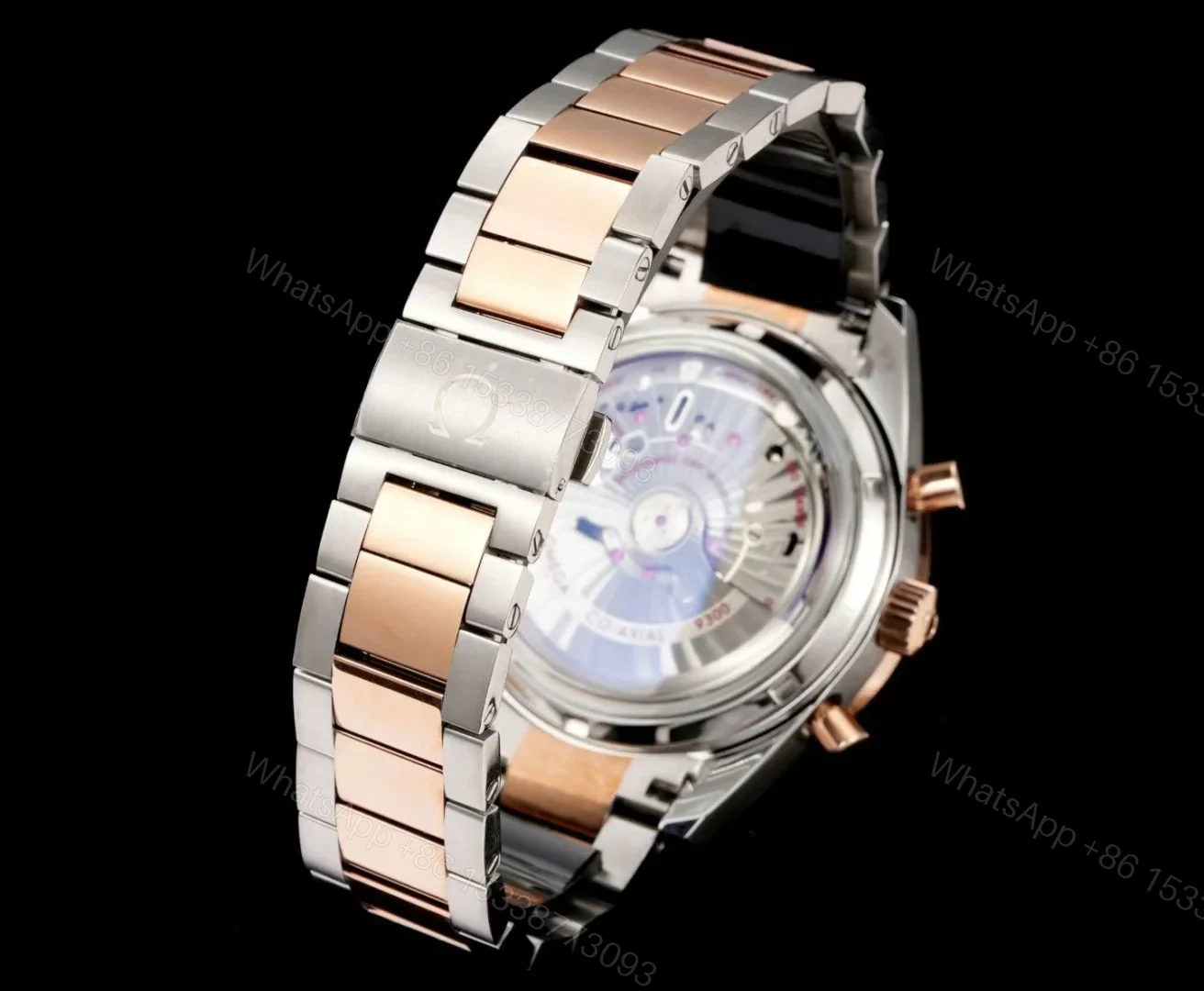 View 8 of Omega Speedmaster 57 Co-Axial Stainless Steel Red Gold Black Dial Bracelet 331.20.42.51.01.002