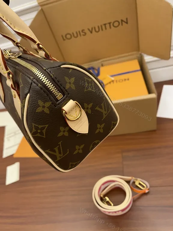 View 5 of Monogrammed LV Carry: Structured Luxury Handbag, Crossbody Ready