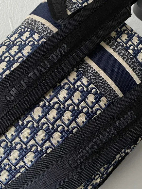 View 8 of Compact Dior Monogram Backpack with Bold Stripes