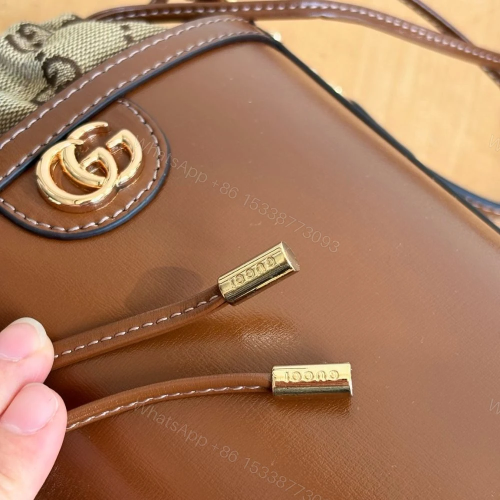 View 7 of Gucci Ophidia Mini Bucket Bag Brown 20Cm 760201