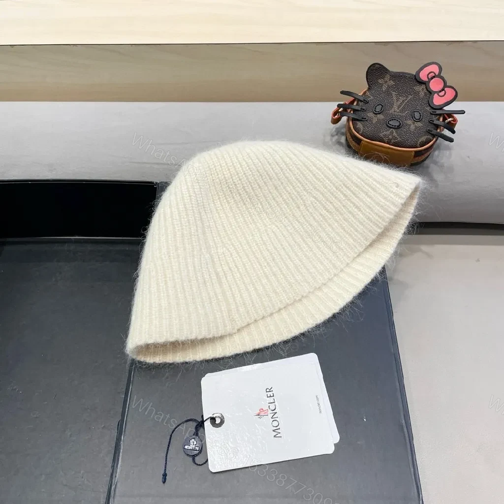 View 5 of Soft Wool Knit Beanie: Luxury Comfort, Crest Logo, Unisex