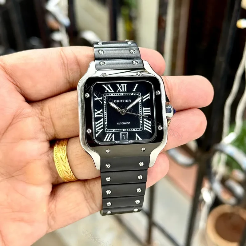 Cartier Santos De Large Automatic Black 39.8mm — view 1