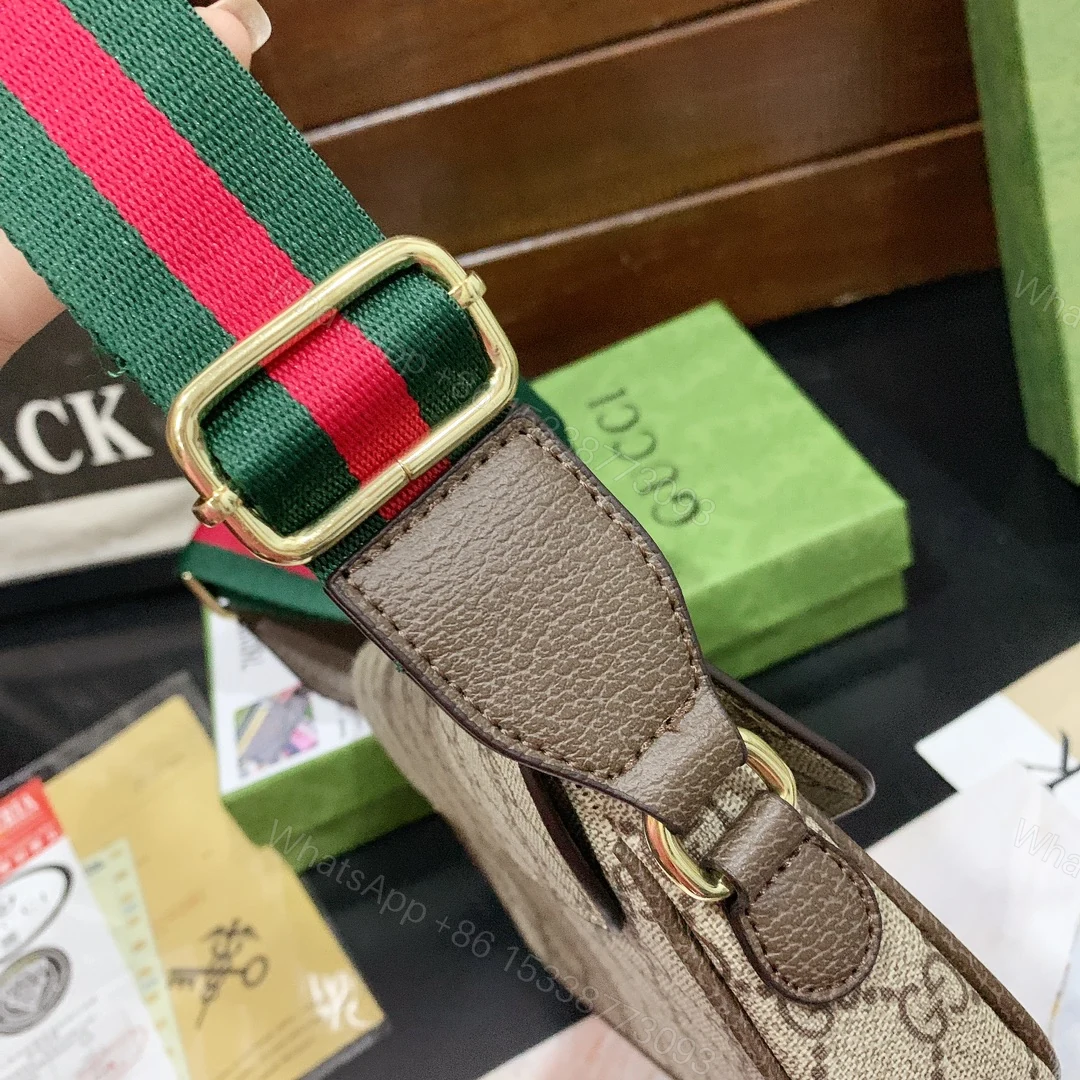 View 5 of GUCCI OPHIDIA MINI BAG BROWN 22CM