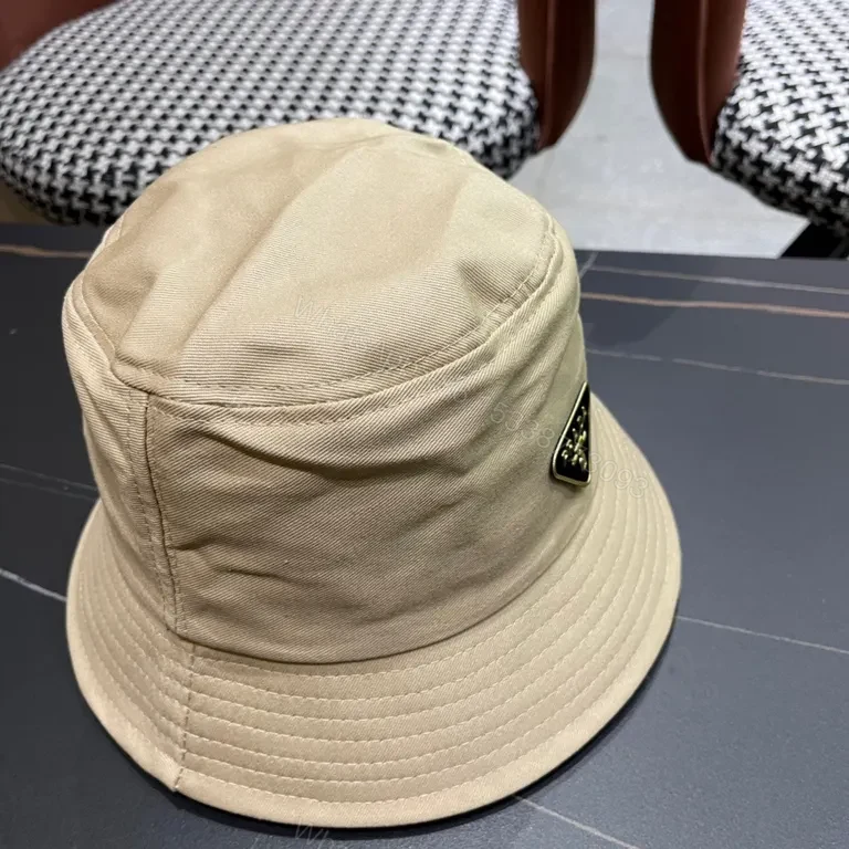 View 6 of Beige Premium Bucket Hat, Subtle Hardware Detailing, Luxury Style