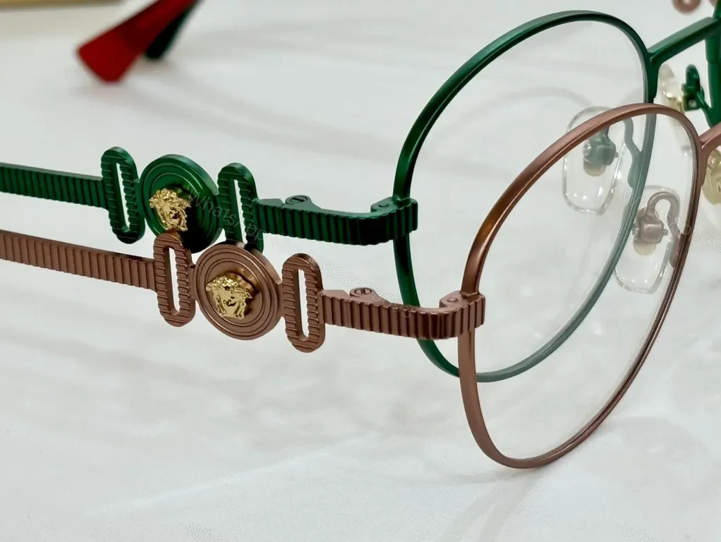 View 7 of Refined Round Eyewear: Luxury Metal Frames with Signature Detail