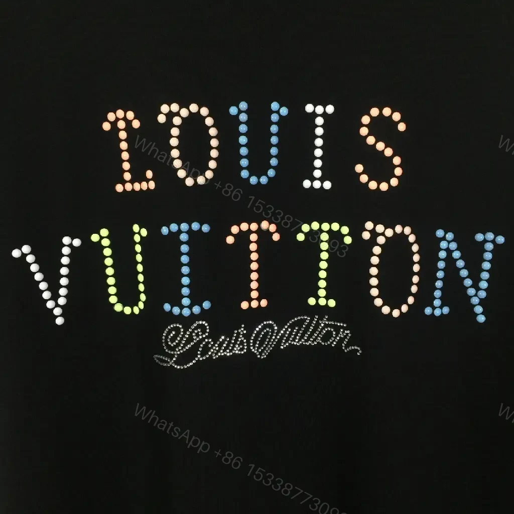 View 7 of Rainbow Logo Tee, Cotton Blend, Street-Luxe, Luxe Graphic, T-Shirt
