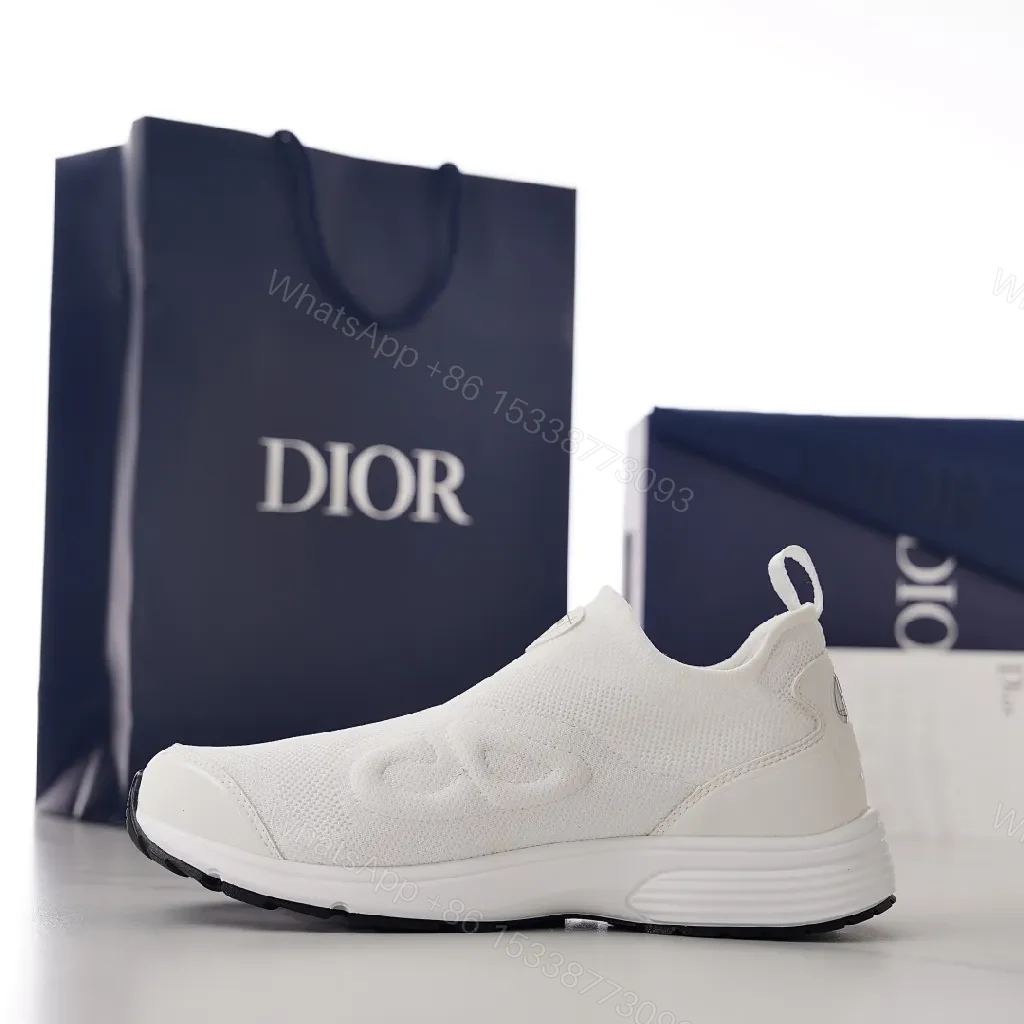 View 5 of White Knit Runner: Subtle Texture, Luxe Comfort Sneaker