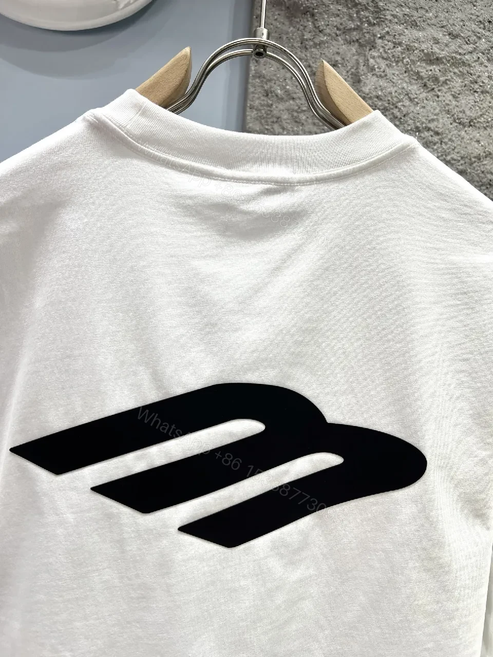 View 10 of White Cotton-Jersey Tee, Minimal Logo, Premium Casual